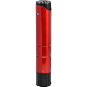 Xikar Turrim Cigar Lighter, Single Jet Flame, Oversized Fuel Tank, Refillable, Piezo Ignition, G2 Gunmetal