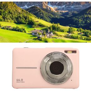1080P 44M Pocket Digital Camera, 16X Digital Zoom Portable Compact Camera, 2.4 Inch IPS Screen, Autofocus, Automatic Beauty, Gifts for Teens Students Boys Girls(Black)