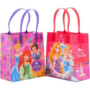 Disney Princess Paradise Reusable Party Favor Goodie Small Gift Bags (12 Bags)