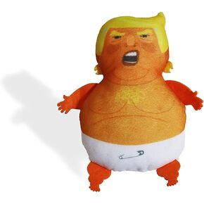 Donny Doll - Baby Donald Trump Blimp Plush Doll - Catnip Trump Toy, Baby Trump. Novelty Toy { Baby Trump Balloon Protest } Cat Toy/Gag Gift; White Elephant; Christmas Shelf Elf