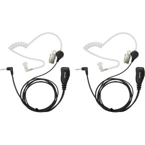 Walkie Talkies Earpiece with Mic 1 Pin Acoustic Tube Headset Compatible with Motorola Radios Talkabout T402 T600 MH230R MH230TPR MR350R MS350R MT350R (2 Pack)