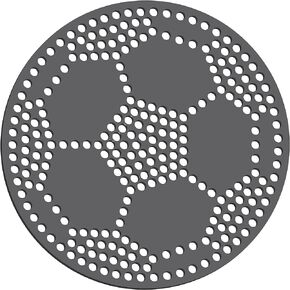 Soccer Ball 5" Magnetic Rhinestone Template, Black
