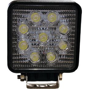 Tiger Lights TL100S LED Square Spot Beam 12V, 27 Wattage, 4 1/2 Length, 4 1/2 Width, 1400 Lumens, Spot Off-Road Light