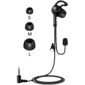 Left Ear Referee Earphone, Headset Earhook Earpiece Fit for V6 V4 FBIM Soccer Football Coach Intercom Radio