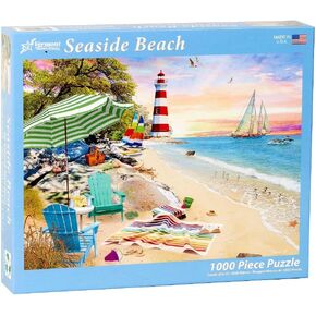 Vermont Christmas Company Seaside Beach Jigsaw Puzzle 1000 Piece
