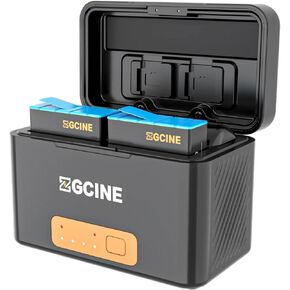 ZGCINE PS-G10 Mini KIT2, Built in Rechargeable 5200mAh Battery Charger Case for GoPro Hero 11/10/9/8/7/6/5 Battery, Supoorts USB-C Output: 5V3.1A 9V2A 12V1.5A, Includes 2 Batteries