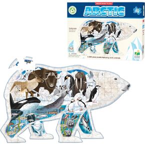 The Learning Journey Wildlife World Puzzle - Arctic 200 Piece Shaped Puzzle | Educational Puzzle for Kids 5-12 | Fun Jigsaw Puzzle for Girls & Boys | Award Winning Educational Toys