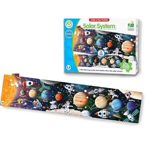 The Learning Journey: Long and Tall Puzzles - Solar System - 51 Piece, 5-Foot-Long Preschool STEM Puzzle - Educational Gifts for Boys & Girls Ages 3 and Up