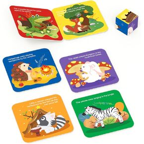 [𝟐𝟎𝟐𝟒 𝐧𝐞𝐰] SnowCedar 6-in-1 Animal Wooden Jigsaw for Toddlers Kids 1 2 3 4 5 Years Old Odorless Colorfast Environmentally-Friendly Entertaining Early Educational Magical Toys