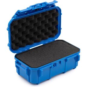 Evergreen 57 Waterproof Dry Box Protective Case with Pick & Pluck Foam - Travel Safe/Mil Spec/USA Made - for Cameras, Phones, Hiking, Boating, Water Sports, Action Cams (Orange)