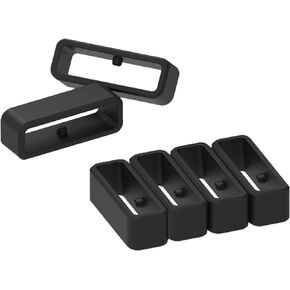 6-Pack Fastener Rings Compatible with Garmin Forerunner 35/235/265/735XT, for Forerunner 945/935 Band Keeper, Silicone Replacement Watch Band Loop/Holder/Retainer