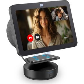PlusAcc Battery Base for Show 8 (3rd Gen) - 10000 mAh Portable Charger Stand, Tilt Function, Adjustable Charging Dock Station Compatible with iPhone Models & Sh○w 8 3rd Generation (Black)