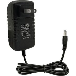 12V 1500mA Supply ，AC 100-240V to DC 12Volt 1.5Amp Supply ，18Watts 50/60Hz 5.5mm x 2.5mm or 2.1mm Power Cord Transformer,12V 1.5A Adapter for 12V LED Strings,Bluetooth Speaker,Wireless Router,Fan
