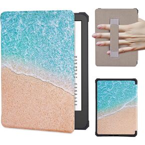 Case for 6.8" Kindle Paperwhite (11th Generation-2021) and Kindle Paperwhite Signature Edition,Premium PU Leather Cover,TPU Lightweight Protective Smart Shell Cover with Auto Sleep/Wake(Brown)
