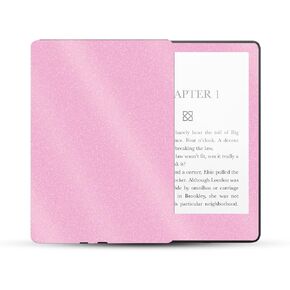 MightySkins Glossy Glitter Skin Compatible with Amazon Kindle Paperwhite 5 6.8-inch 11th Gen (2021) Full Wrap - Solid Pink | Protective High-Gloss Glitter Finish | Easy to Apply | Made in The USA