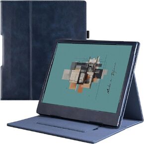 BOZHUORUI Stand Case for All-New 10.3" Onyx Boox Note Air3/Note Air3 C/Boox Note Air2/Note Air2 Plus ePaper Tablet - PU Leather Sleeve Cover with Hand Strap and Auto Sleep/Wake (Rock Black)