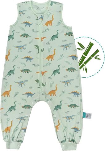 LILBESTIE Bamboo Toddler Sleep Sack with Feet, 0.5 TOG Sleep Sack with Legs, Muslin Sleep Sack 2-3T Sleep Bag Walker, Fox in Kuwait