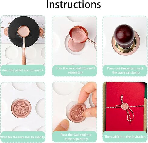 3 قطع من حصيرة ختم الشمع السيليكون لختم ختم الشمع، مجموعة ختم الشمع، سيليكون 6 تجاويف مستديرة ومضلع قالب ختم الشمع لملصقات ختم الشمع اللاصقة اليدوية in Kuwait