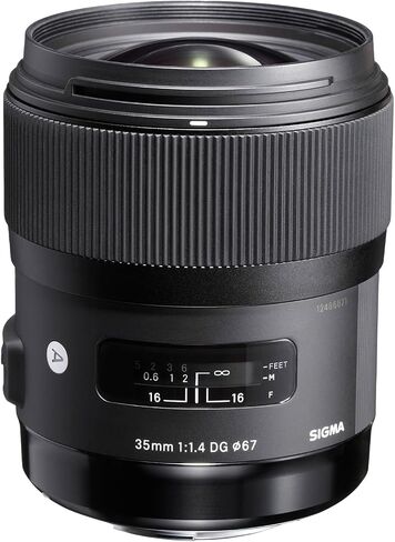 Sigma 35mm f/1.4 DG HSM Art Lens (for Canon DSLR Camera) Bundle Includes Manufacturer Accessories + Sunshine Photo Basic Bundle... in Saudi Arabia