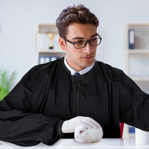 6 قطع ملابس عمل للعناية بالكلاب مضادة للماء، مريلة حلاقة للرأس مع سحاب كامل، غير لاصقة، مع جيوب، سترة مصفف شعر مضادة للكهرباء الساكنة لصالونات بيع الحيوانات الأليفة، مقاس كبير in Saudi Arabia