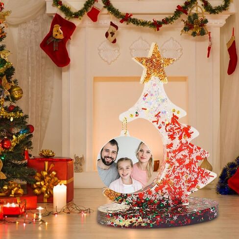 Didmortool Christmas Tree Photo Frame Resin Molds 6.8'' x 8.3'' Epoxy Resin Picture Frame Mold Christmas Photo Frame Resin Molds for Flowers Preservation, Resin Art, DIY Wedding in Saudi Arabia