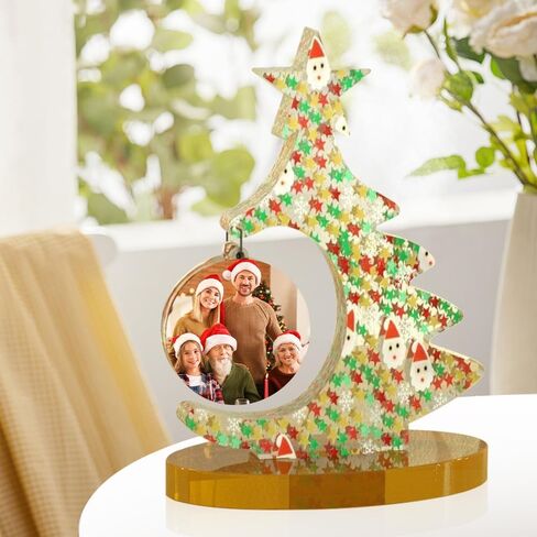 Didmortool Christmas Tree Photo Frame Resin Molds 6.8'' x 8.3'' Epoxy Resin Picture Frame Mold Christmas Photo Frame Resin Molds for Flowers Preservation, Resin Art, DIY Wedding in Saudi Arabia