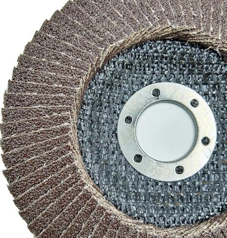 10 Pack 4 1/2 inch x 7/8 Inch Flap Disc Angle Grinder Sanding Disc 60 Grit Flap Sanding Disc for Sanding, Stock and Rust Removal, Finishing, Grinding, Deburring in Saudi Arabia