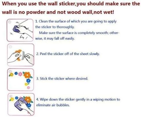 Switch Bear Wall Sticker for Girls Room 7.5 x 7.5 inches Bedroom Wall Stickers Series Wall Sticker for Kids Baby Room Home Decoration in Saudi Arabia