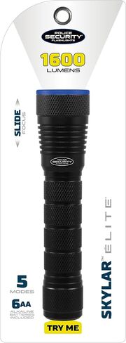Police Security Skylar LED Flashlight - 3300 Lumen in Kuwait