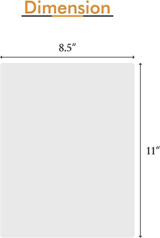 TYH Supplies 8.5 x 11 Inch, Letter Size, 3 Mil Clear Hot Glossy Thermal Laminating Pouches Lamination Sheet Laminator Pockets (200 Pack) in Saudi Arabia