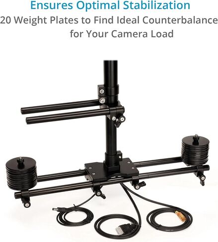 مثبت كاميرا الفيديو Flycam Zest Pro مع المراقبة المتكاملة ووصلات الطاقة | جبل الذهب (ST-ZEST-PRO-01) in Kuwait