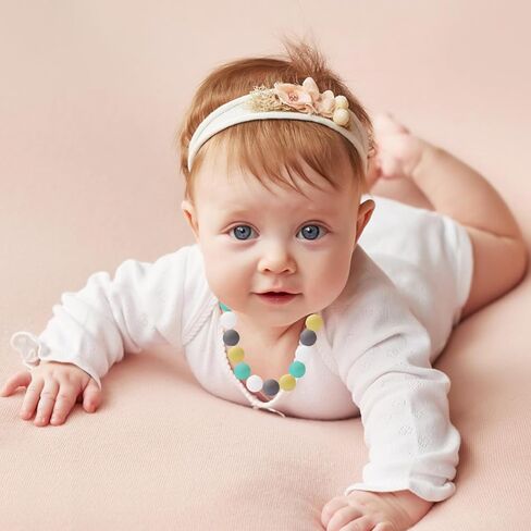 قلادة التسنين للطفل، قلادات مضغ وسوار للأطفال الحسيين، قلادات التسنين من السيليكون للأطفال الصغار والأولاد والبنات والأطفال المصابين بالتوحد in Kuwait