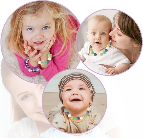 قلادة التسنين للطفل، قلادات مضغ وسوار للأطفال الحسيين، قلادات التسنين من السيليكون للأطفال الصغار والأولاد والبنات والأطفال المصابين بالتوحد in Kuwait