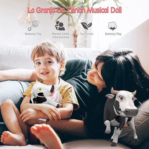 لعبة ببغاء مزرعة لوريتو بيبي الموسيقية من توي ميكر لا جرانجا دي زينون - تعليم تفاعلي - شخصية حيوانات المزرعة من الفينيل للأطفال الصغار 1-3، ألعاب إسبانية للطيور هدية لعيد الميلاد وعيد الميلاد in Kuwait