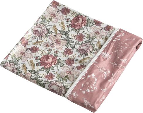 Little Jump Jersey Knitted Swaddle Blanket, Premium Baby Blanket,Soft Stretchy Quilt for Babies, Toddlers, Kids (Vintage Floral) in Saudi Arabia