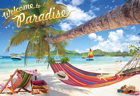 Buffalo Games - Welcome to Paradise - 2000 Piece Jigsaw Puzzle for Adults Challenging Puzzle Perfect for Game Nights - 2000 Piece Finished Size is 38.50 x 26.50 in Saudi Arabia