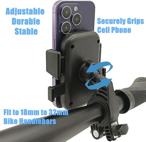 حامل هاتف الدراجة، حامل هاتف الدراجة، تشغيل بيد واحدة، حامل هاتف المقود، حامل هاتف الدراجة، حامل الهاتف الخلوي 4.7 بوصة - 7.1 بوصة للدراجة، الدراجة الإلكترونية، الدراجة النارية، سكوتر in Kuwait