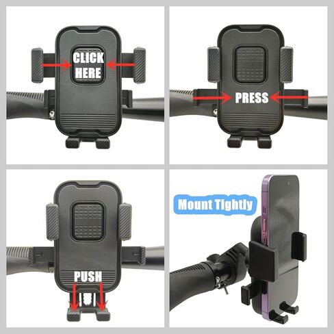 حامل هاتف الدراجة، حامل هاتف الدراجة، تشغيل بيد واحدة، حامل هاتف المقود، حامل هاتف الدراجة، حامل الهاتف الخلوي 4.7 بوصة - 7.1 بوصة للدراجة، الدراجة الإلكترونية، الدراجة النارية، سكوتر in Kuwait