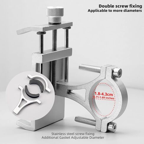 Bike Phone Holder 2 PCS Aluminum Alloy Lightweight Bicycle Motorcycle Handlebar Phone Mount Holder Universal Compatible with Phones of Different Sizes (Silver) in Kuwait