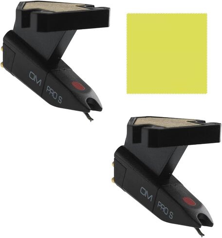 Ortofon OM Pro S DJ Cartridges (2 Pack) Bundle with Liquid Audio Polishing Cloth in Saudi Arabia