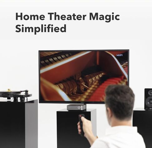 WiiM Amp: مضخم دفق متعدد الغرف مع AirPlay 2 وChromecast وHDMI والتحكم الصوتي | قم ببث Spotify وAmazon Music وTidal والمزيد | جهاز التحكم عن بعد متضمن | فضاء رمادي in Kuwait