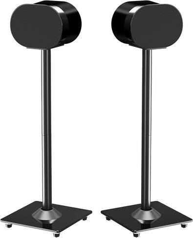 حامل مكبر صوت ELIVED لـ Sonos Era 300، حامل مكبر صوت بارتفاع 31.7 بوصة، يحمل كل منها ما يصل إلى 11 رطل، حامل مكبر صوت محيطي على الرف الأرضي، إدارة كابلات مدمجة، أسود، زوج واحد in Kuwait