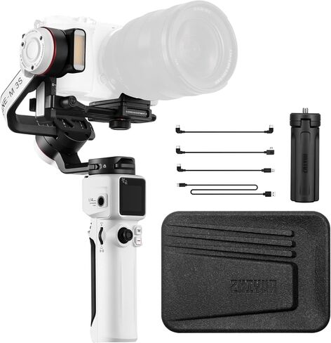 Zhiyun Crane M3S Handheld Gimbal 3-Axis Stabilizer All in One Design for Mirrorless Cameras Like Sony,Canon,Smartphone Like iPhone,Sumsung,Action Cameras Like Gopro (Crane M3 Upgrade Version in 2023) in Saudi Arabia