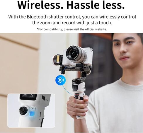 Zhiyun Crane M3S Handheld Gimbal 3-Axis Stabilizer All in One Design for Mirrorless Cameras Like Sony,Canon,Smartphone Like iPhone,Sumsung,Action Cameras Like Gopro (Crane M3 Upgrade Version in 2023) in Saudi Arabia