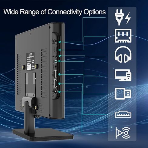 12inch Portable TV,FHD 1080P Screen Mini TV with Antenna and Digital ATSC Tuner,Rechargeable Battery Operated,HDMI/USB Port,12 Volt Charger Cable/AC Power,TV for Caravan and Kitchen in Saudi Arabia