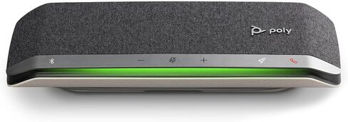 مكبر صوت ذكي Poly - Sync 40 (Plantronics) - مساحات عمل مرنة - يمكن توصيله بجهاز الكمبيوتر/Mac عبر كابل USB-A/USB-C المدمج والهواتف الذكية عبر البلوتوث - يعمل مع الفرق والتكبير والمزيد، أسود in Saudi Arabia