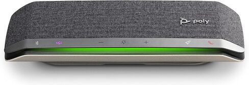 مكبر صوت ذكي Poly - Sync 40 (Plantronics) - مساحات عمل مرنة - يمكن توصيله بجهاز الكمبيوتر/Mac عبر كابل USB-A/USB-C المدمج والهواتف الذكية عبر البلوتوث - يعمل مع الفرق والتكبير والمزيد، أسود in Saudi Arabia