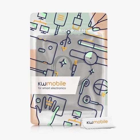 kwmobile Cover Compatible with Amazon Kindle Oasis 10. Generation Cover - eReader Case - Magnolias Grey in Saudi Arabia
