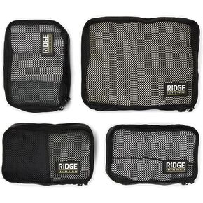 Ridge Packing Cubes 4 pcs - Black
