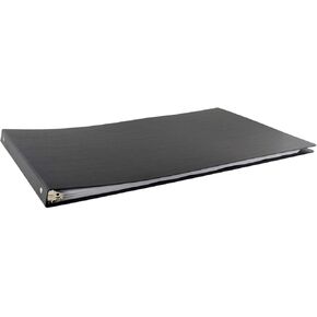 غلاف بولي ذو حلقة دائرية مقاس 11 × 17 1/2 بوصة، أسود (511610)